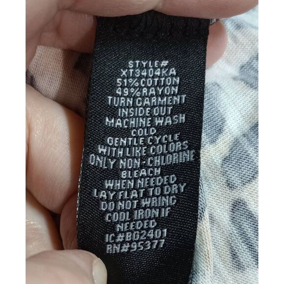 Sanctuary Shirt Ladies Extra Large Cheetah Print Short Sleeve Mob Wife - Picture 6 of 7